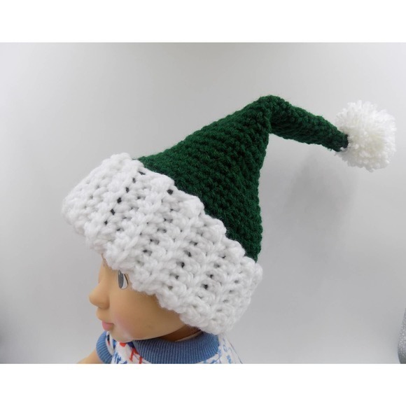 Santa Hat, Crochet Hat and Diaper Cover Set - Picture 10 of 10
